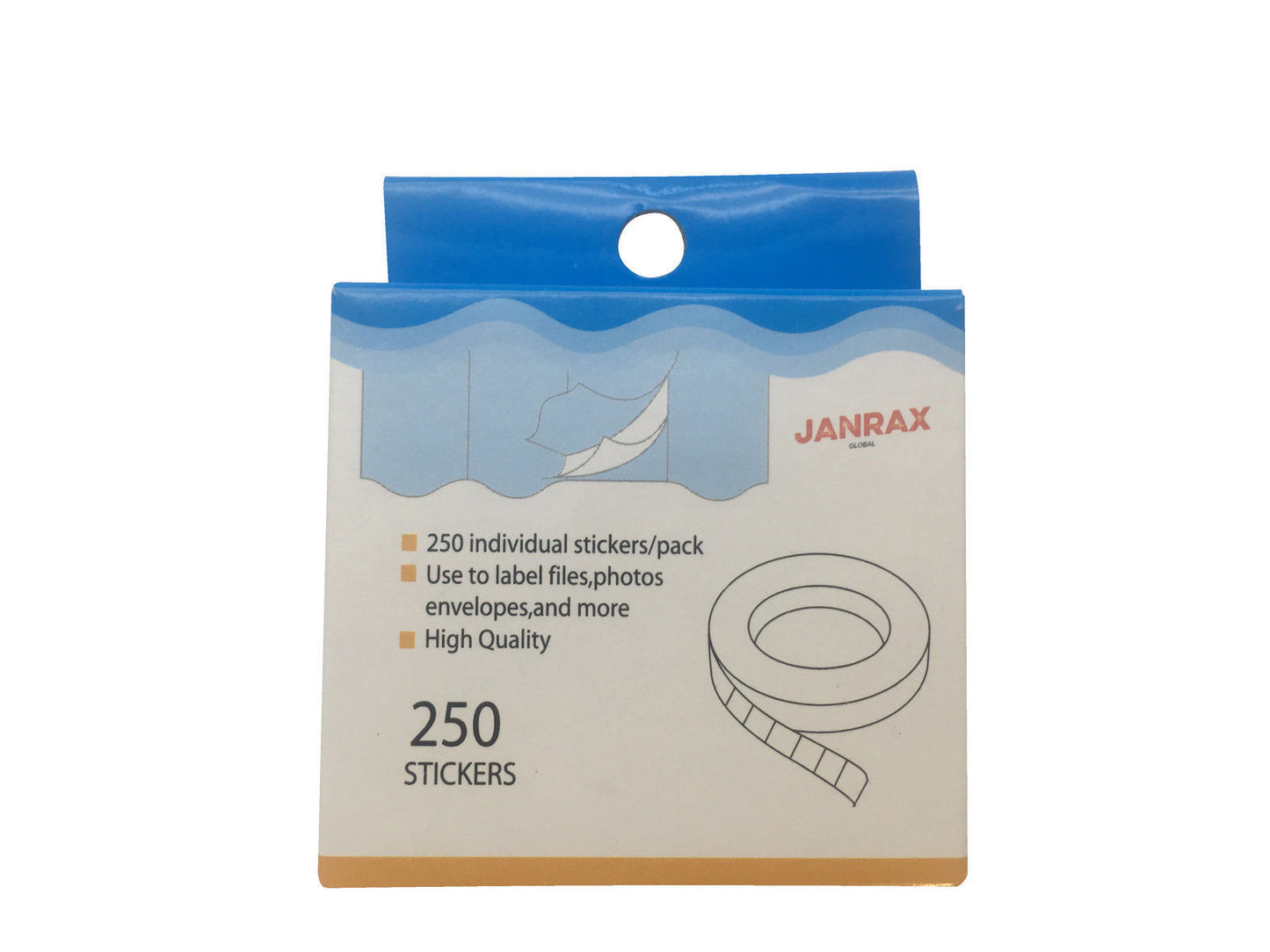 Pack of 1000 Janrax Mounting Squares - Double Sided Stickers