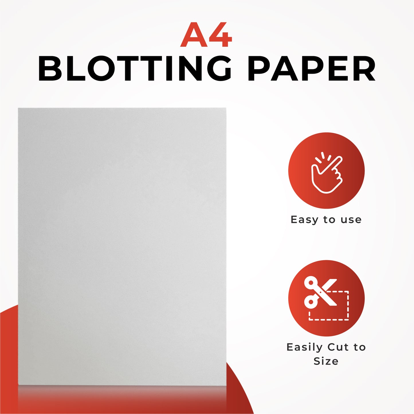 Pack of 48 A4 Blotting Paper Sheets by Janrax