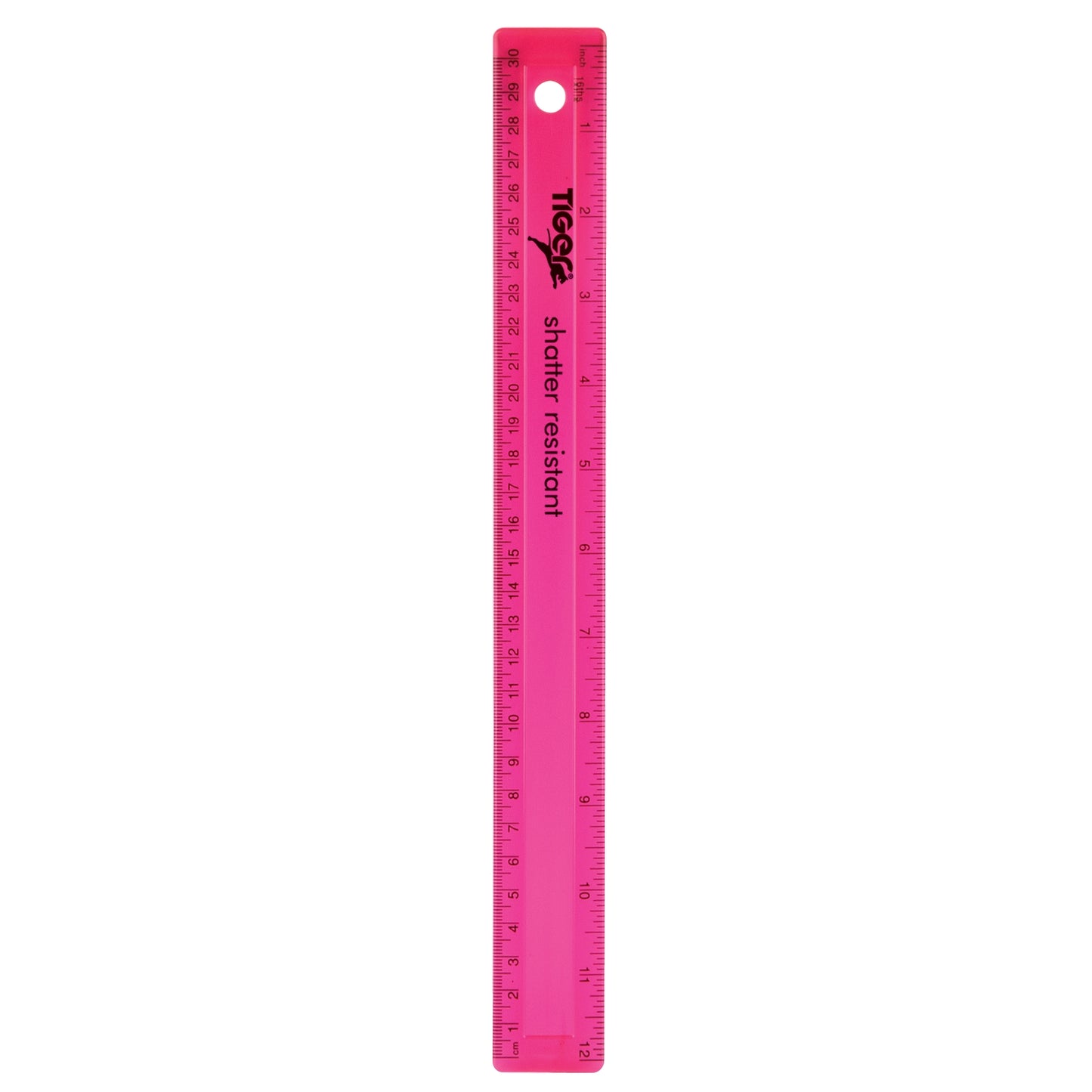 30cm Shatter Resistant Ruler Assorted Colours