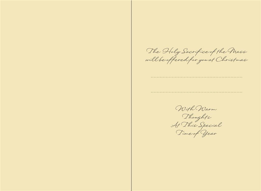 Mary and Jesus Religious Christmas Card