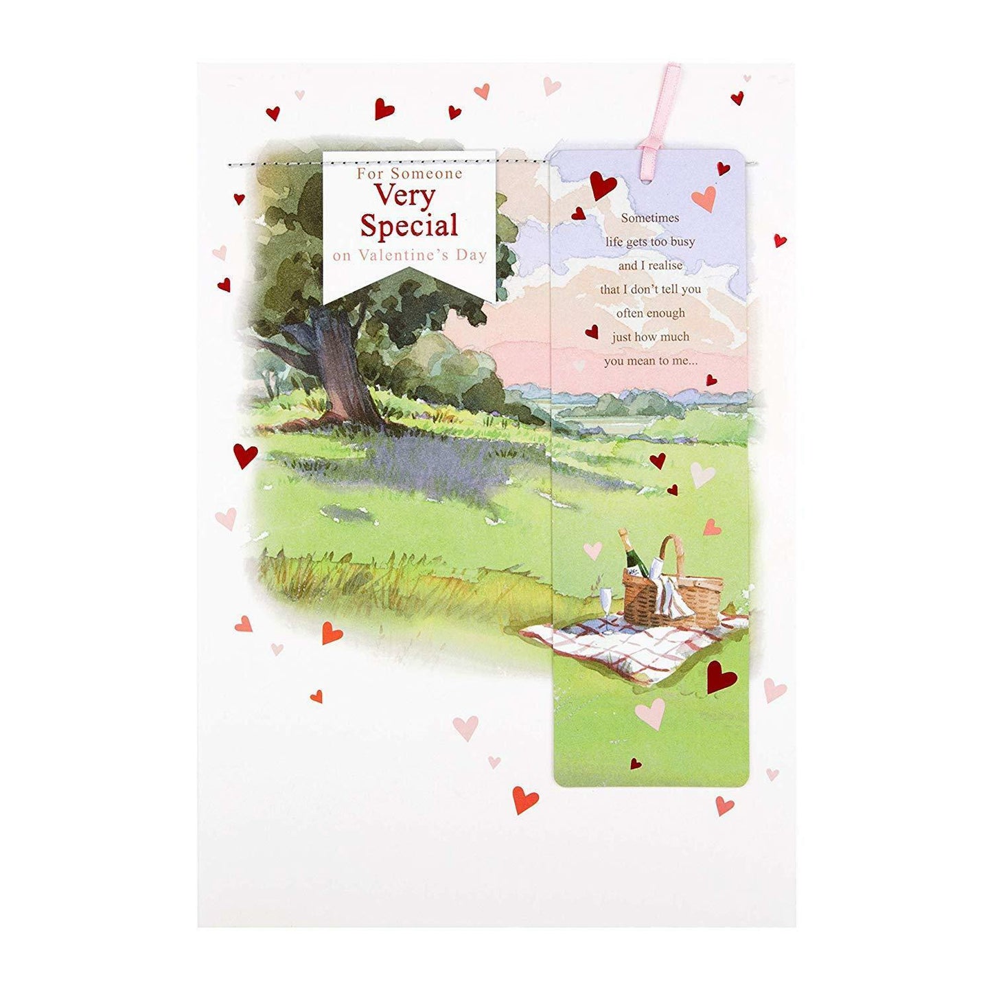 'Detachable Bookmark' Valentine's Day Card