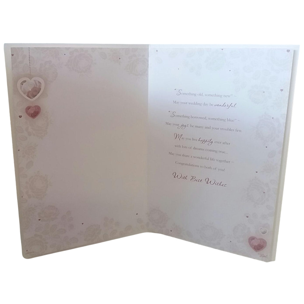 Special Couple On Your Wedding Day Foil Finished Greeting Card