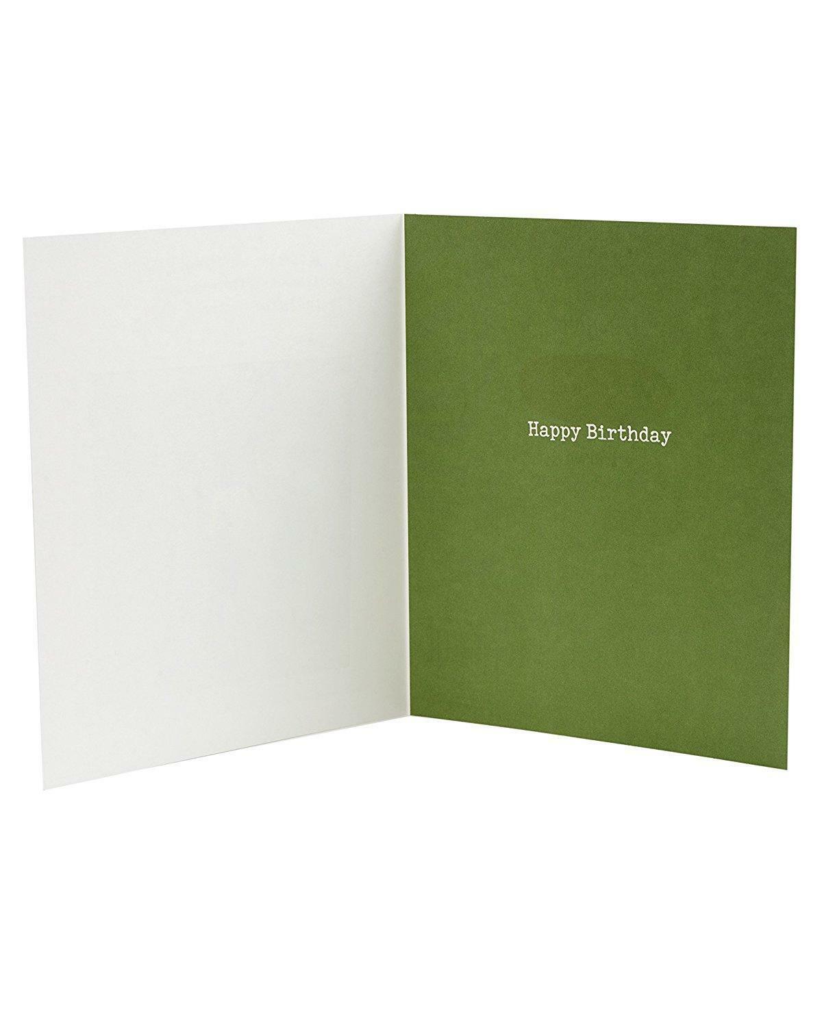 Birthday Waving at Trains vintage Photo Humour Design Card