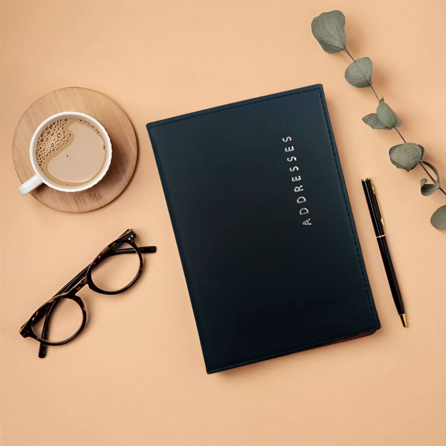 A5 Black Address Book