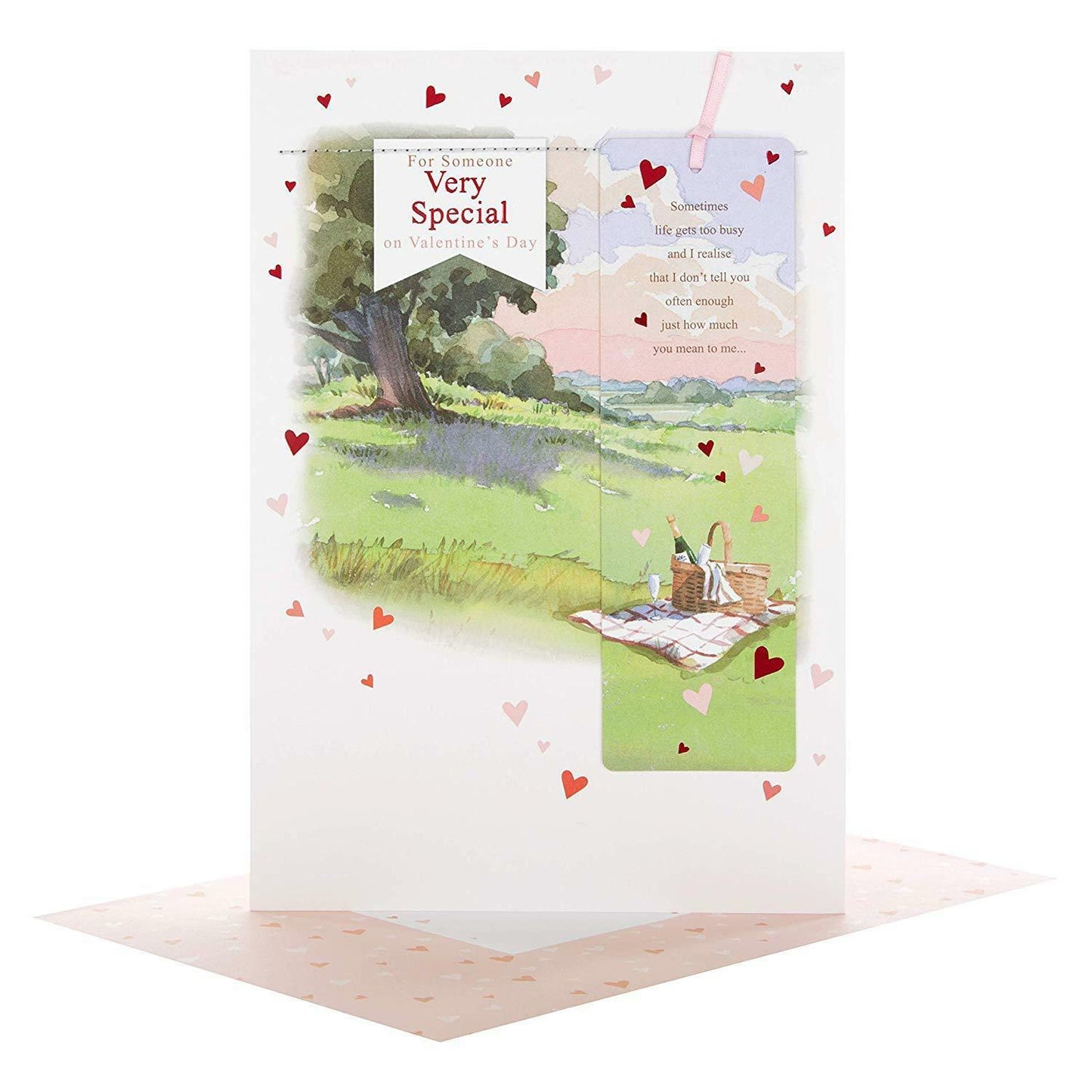 'Detachable Bookmark' Valentine's Day Card