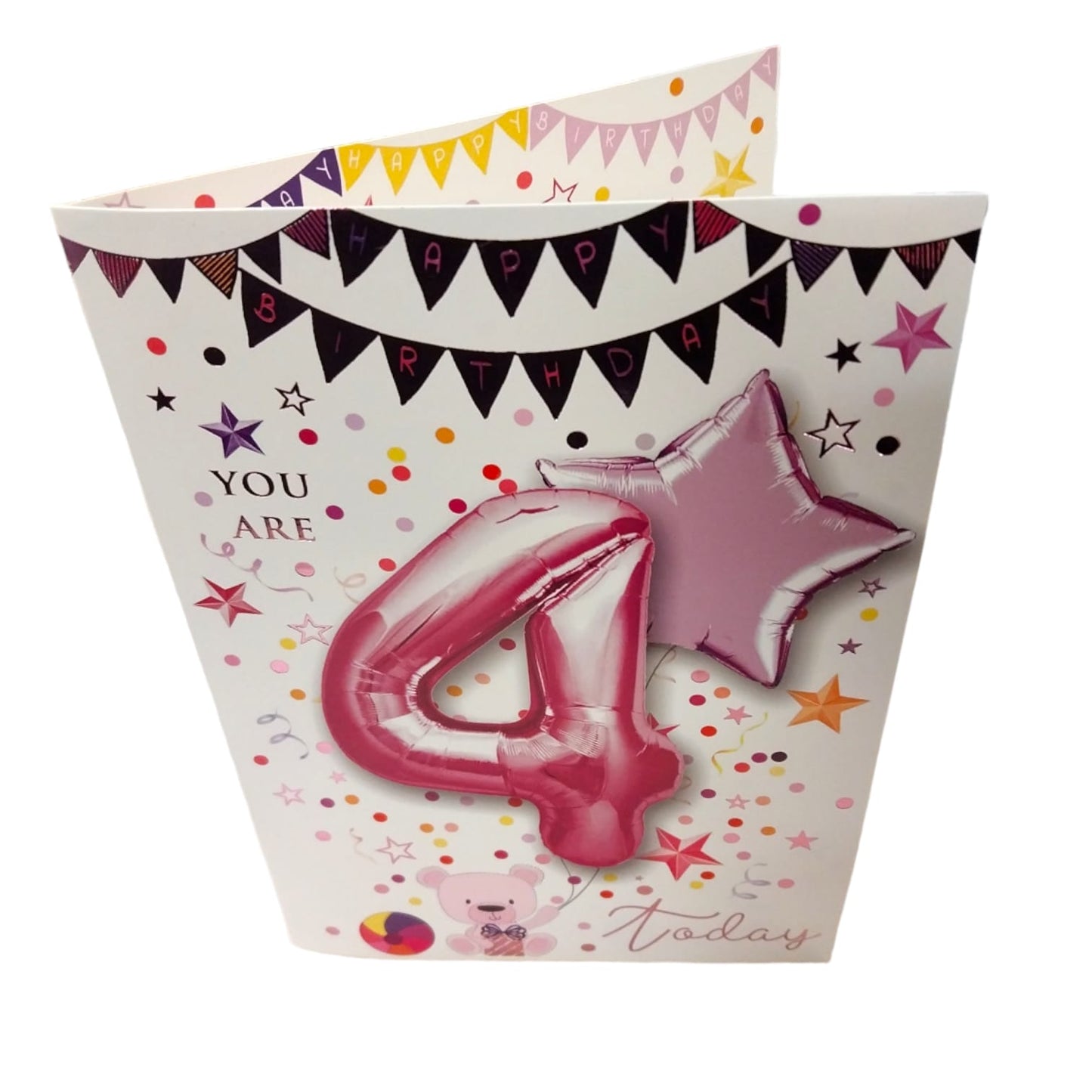 You Are 4 Boy Balloon Boutique Greeting Card