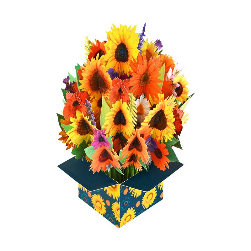 Bloom Box Sunflower Radiance 3D Pop Up Greeting Card