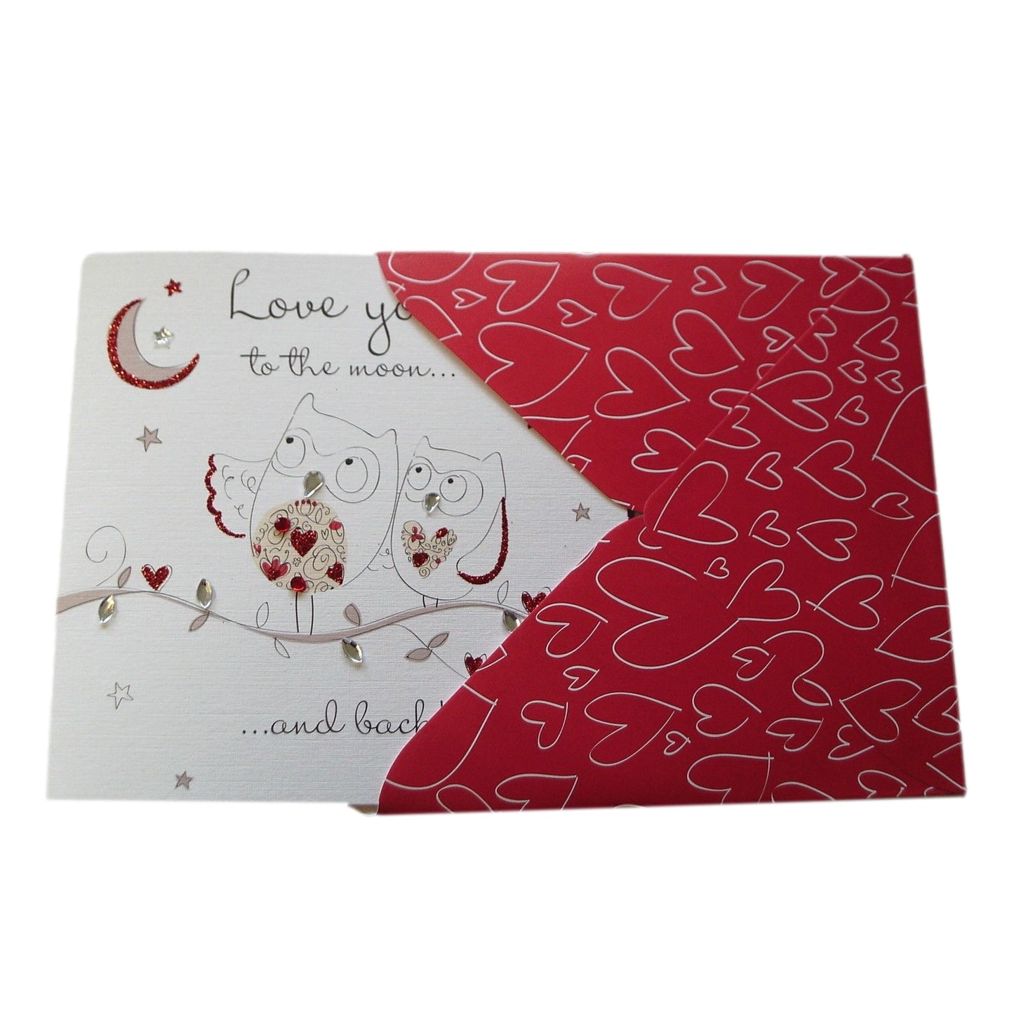 Love You To The Moon Luxury Valentine's Day Card