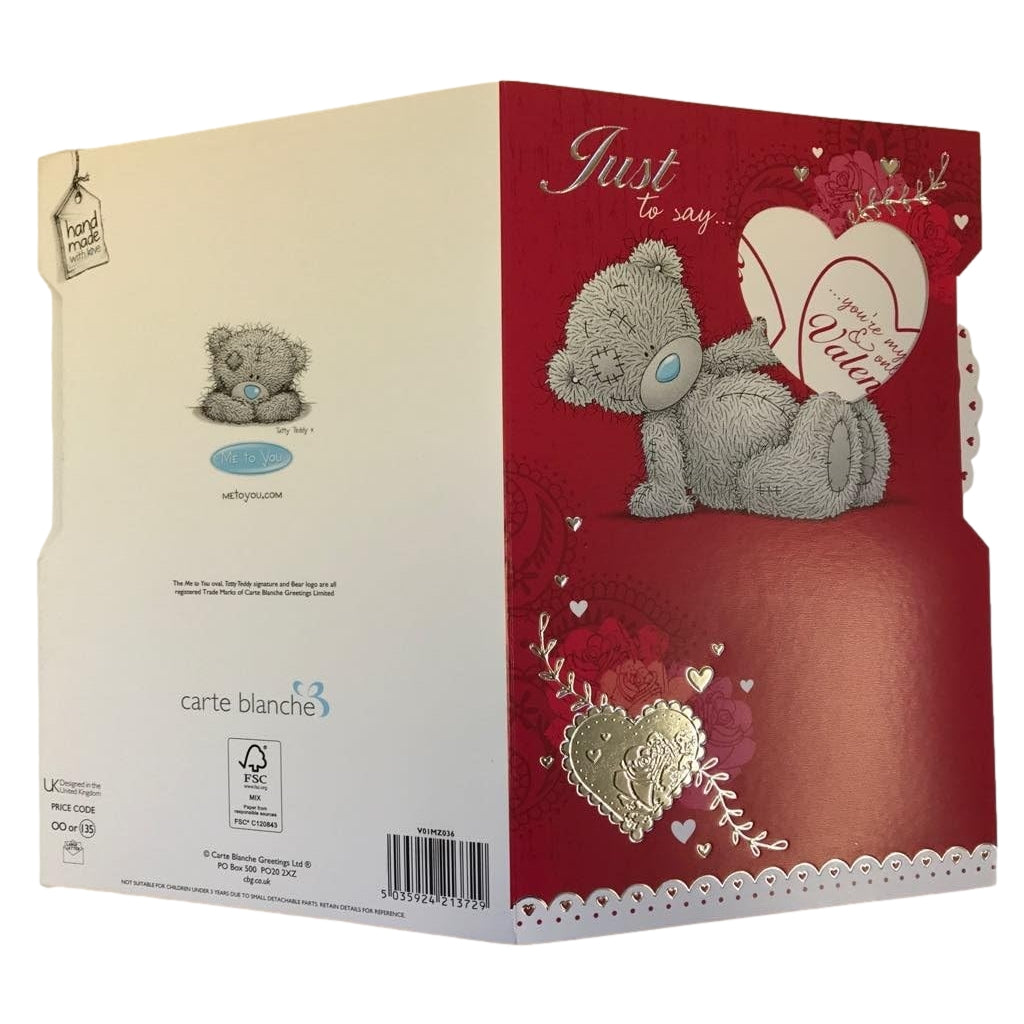 One & Only Valentine Me to You Bear Valentine's Day Card