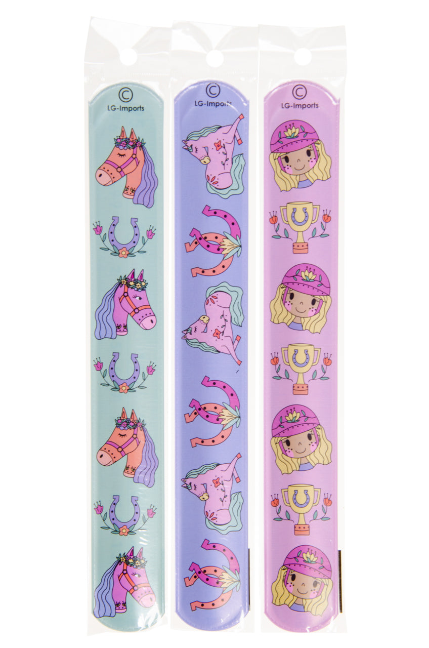 Pack of 6 Horse Snap Bracelets