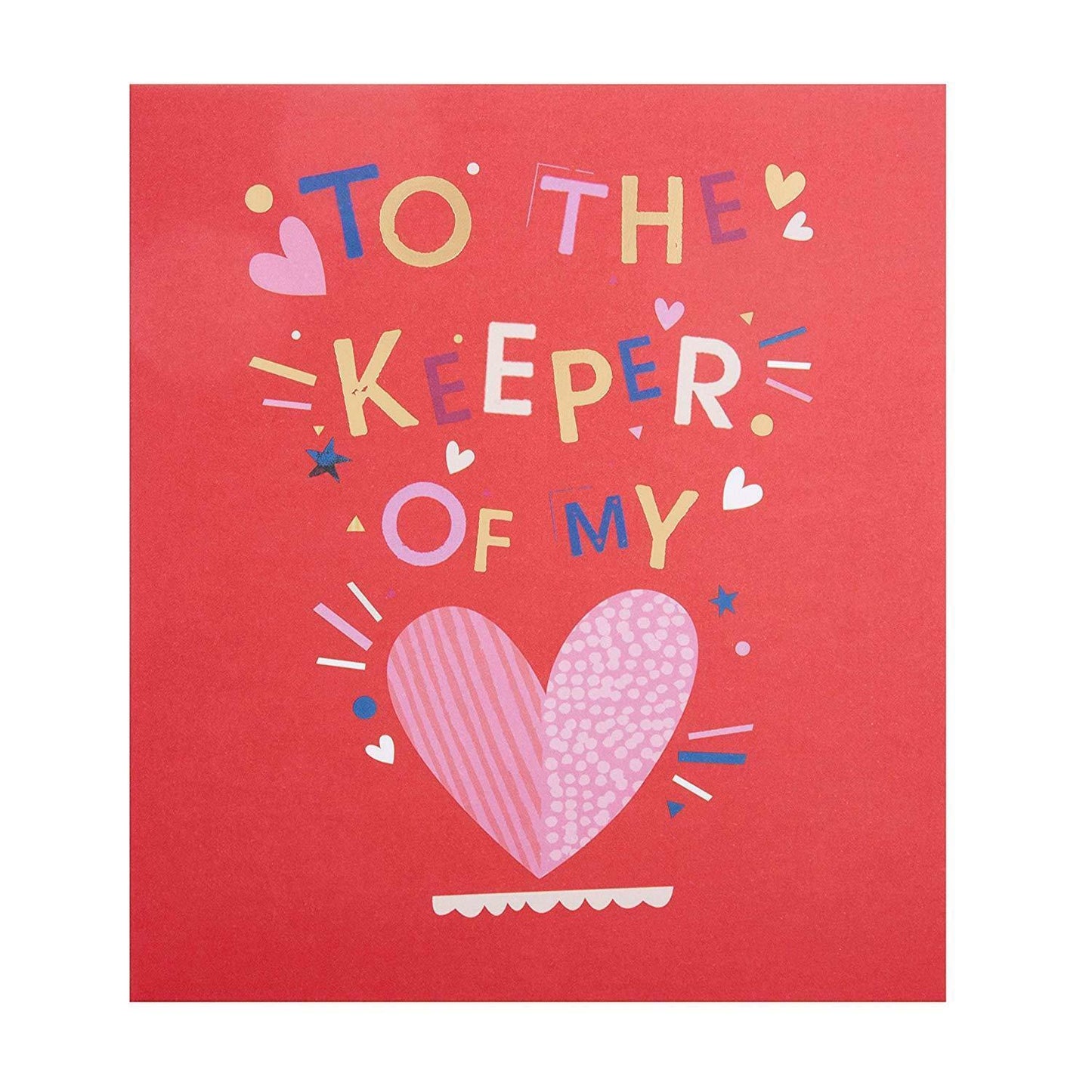 Hallmark Valentine's Day Card 'Keeper Of My Heart'