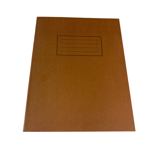 Janrax 9x7" Brown 80 Pages Feint and Ruled Exercise Book
