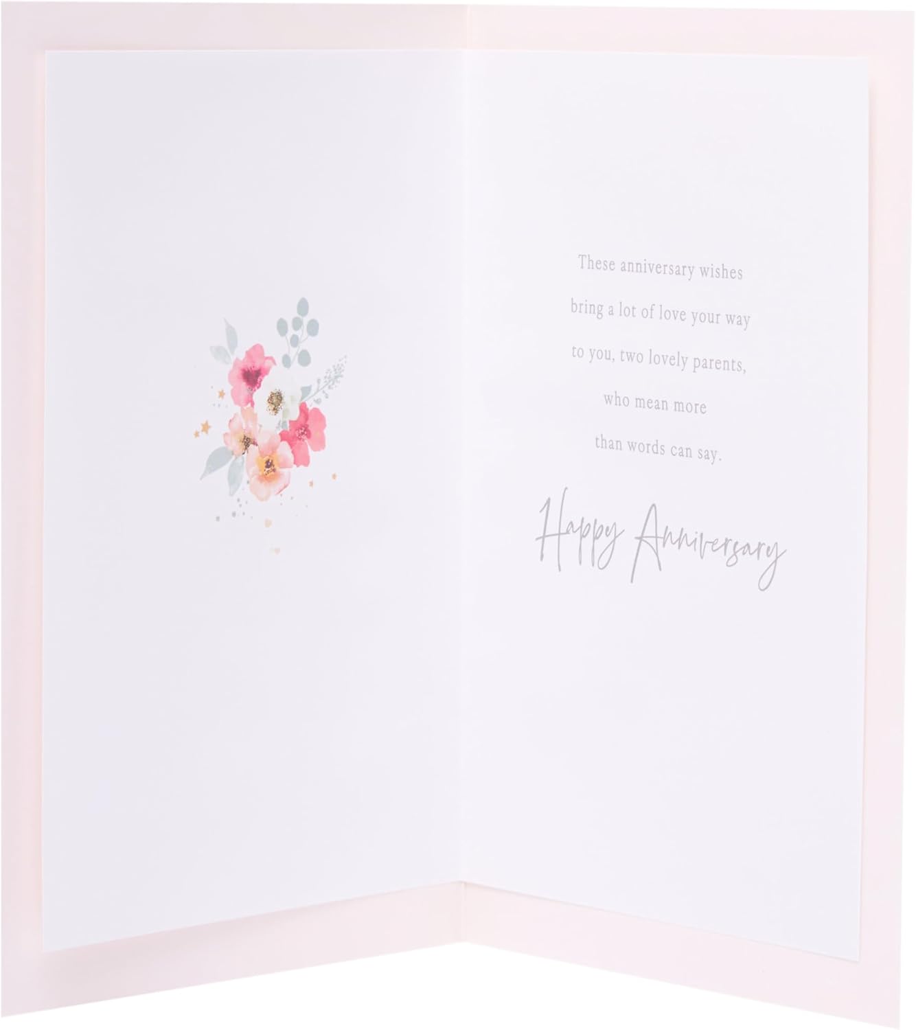 Pretty Celebration Design Mum & Dad Wedding Anniversary Card