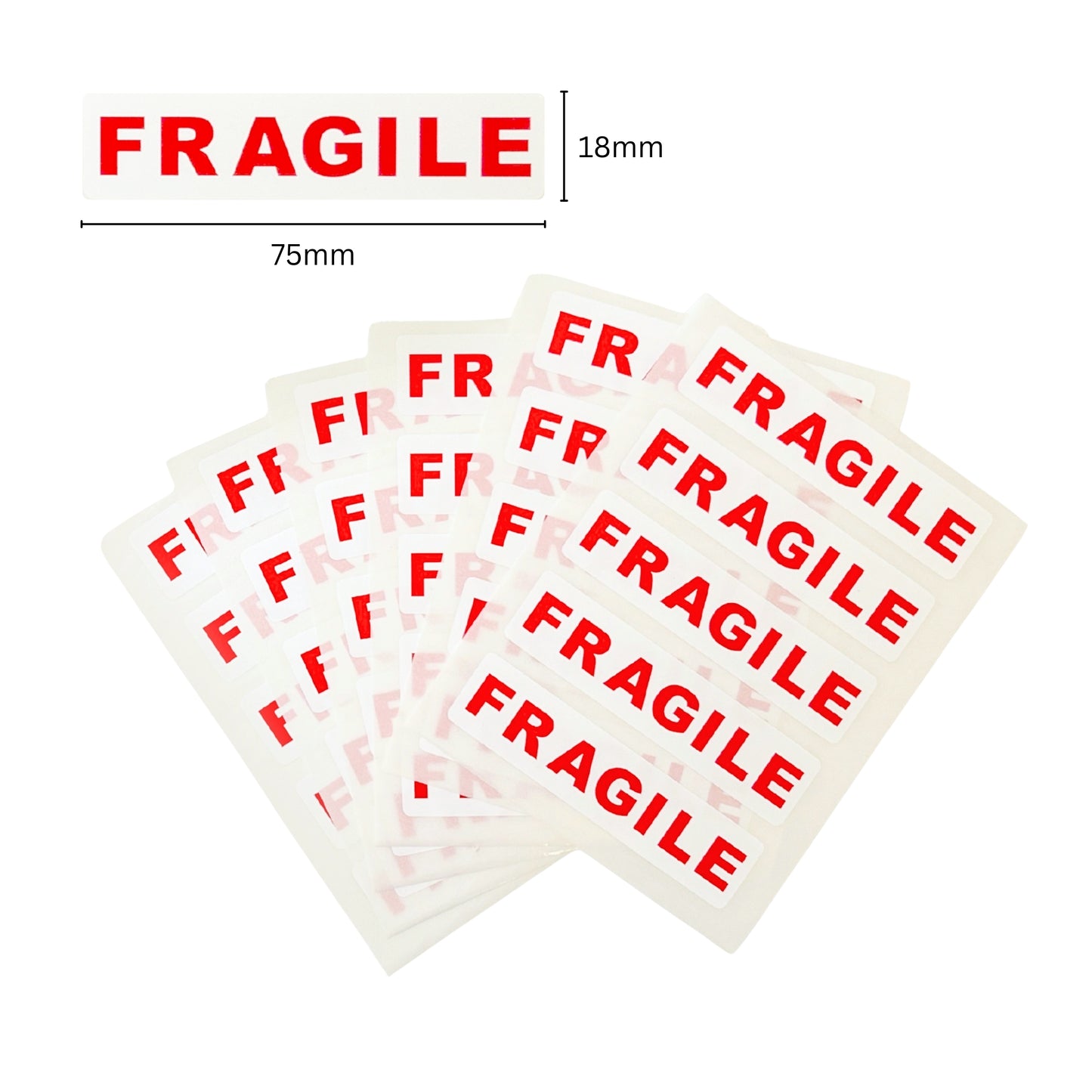 Pack of 210 Fragile Self Adhesive Labels by Janrax