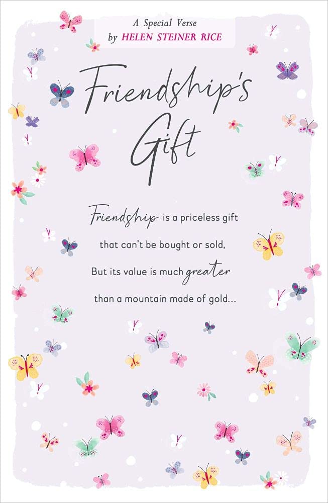 Friendship's Gift Sentimental Birthday Card by Helen Steiner Rice