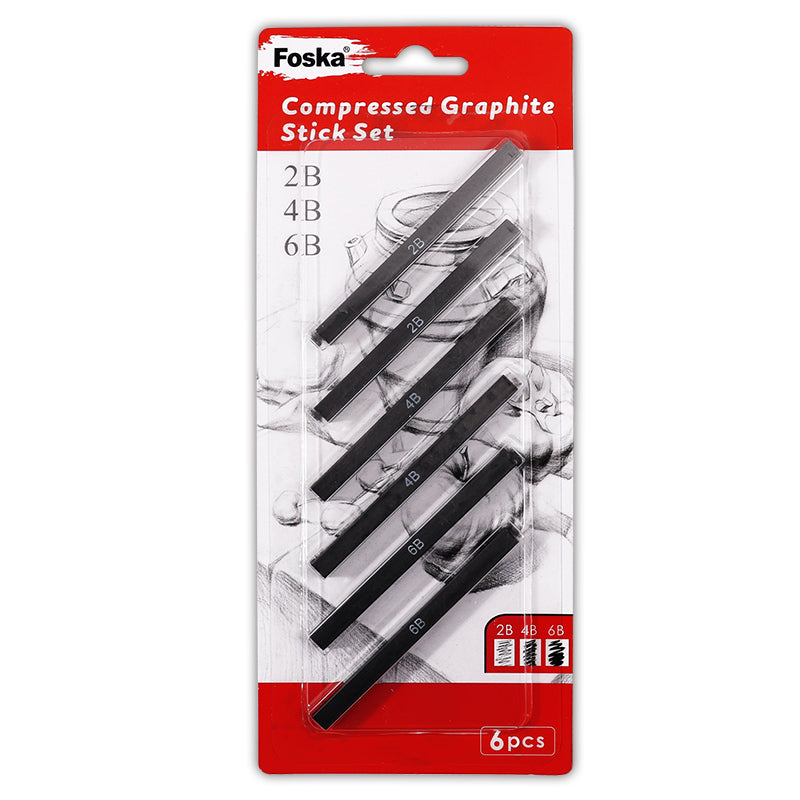 Pack of 36 Compressed Graphite Stick Set