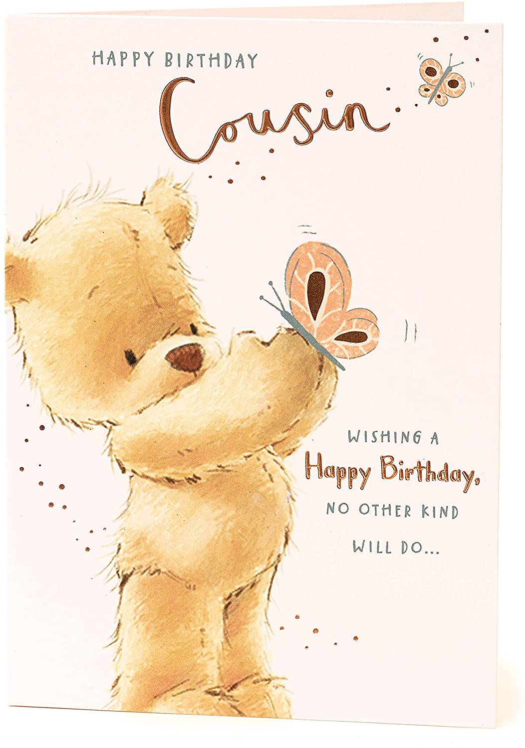 Cousin Birthday Card Cute Nutmeg