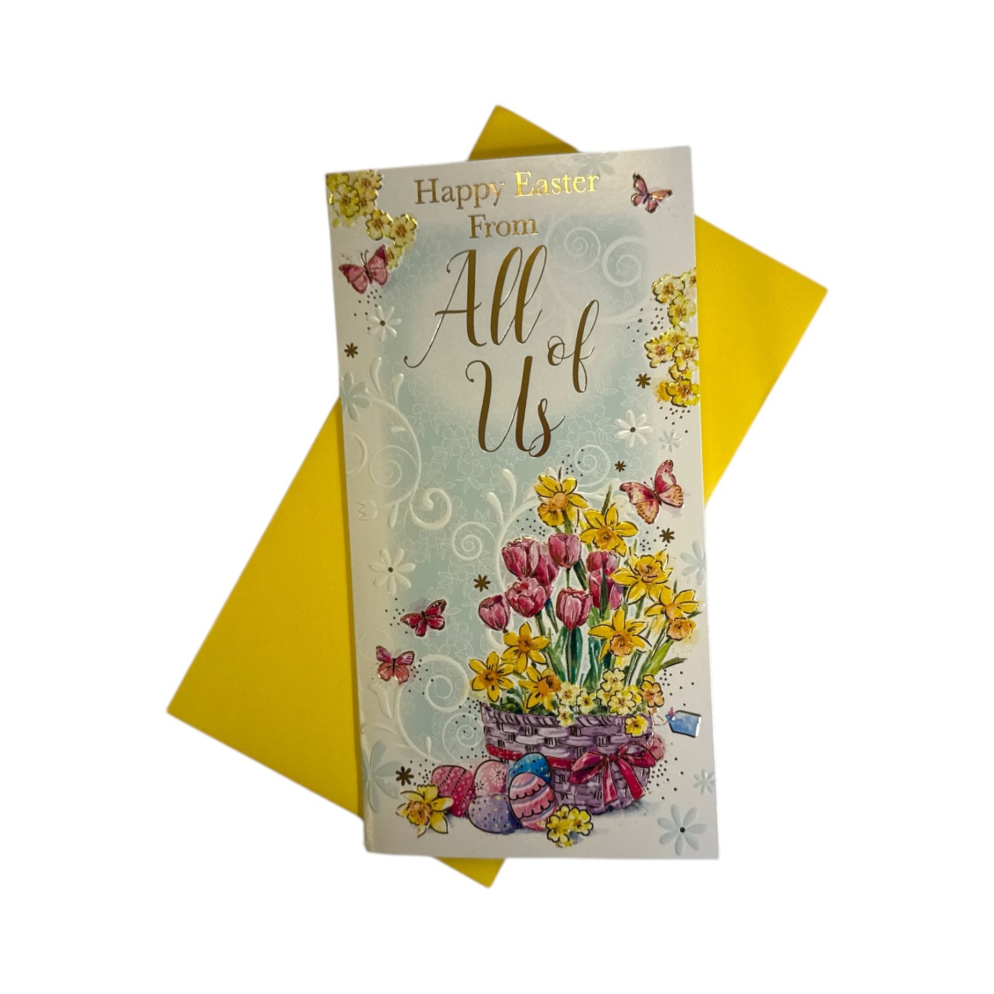 From All Of Us Floral Spring Flowers Design Easter Card
