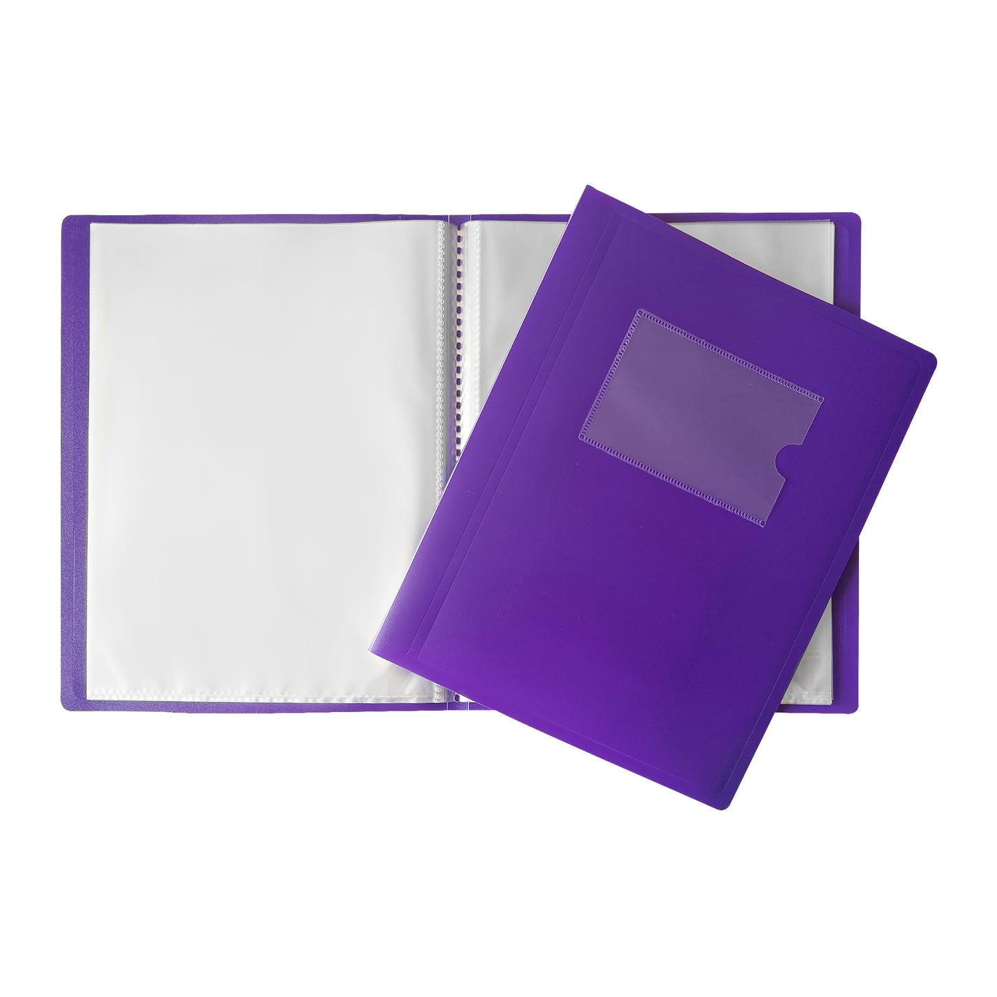 Pack of 5 A5 10 Pocket Purple Flexible Cover Display Books