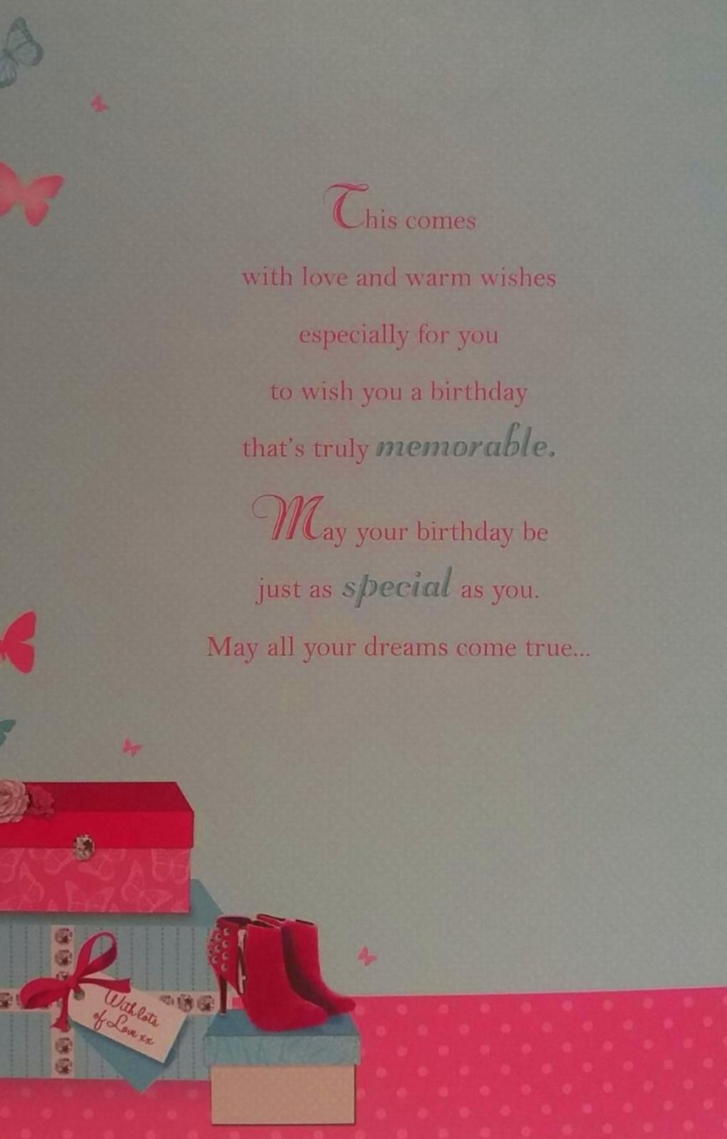 To A Wonderful Granddaughter Foil Finished Birthday Card