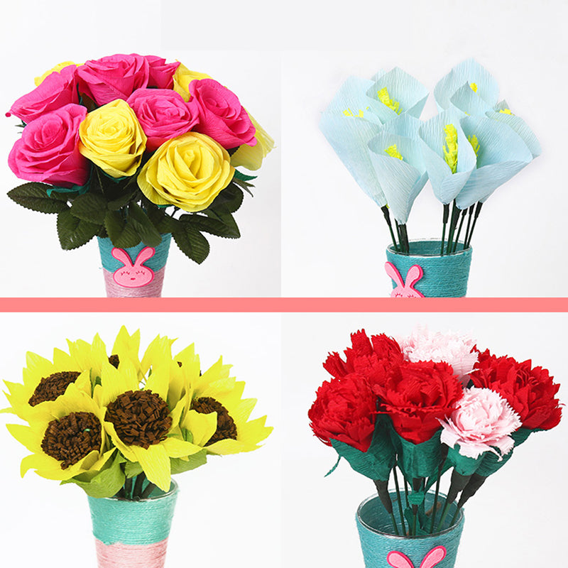 Pack of 50 Assorted Colour Mix Crepe Paper 50 x 200cm