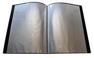 Pack of 5 A4 10 Pocket Black Flexible Cover Display Books