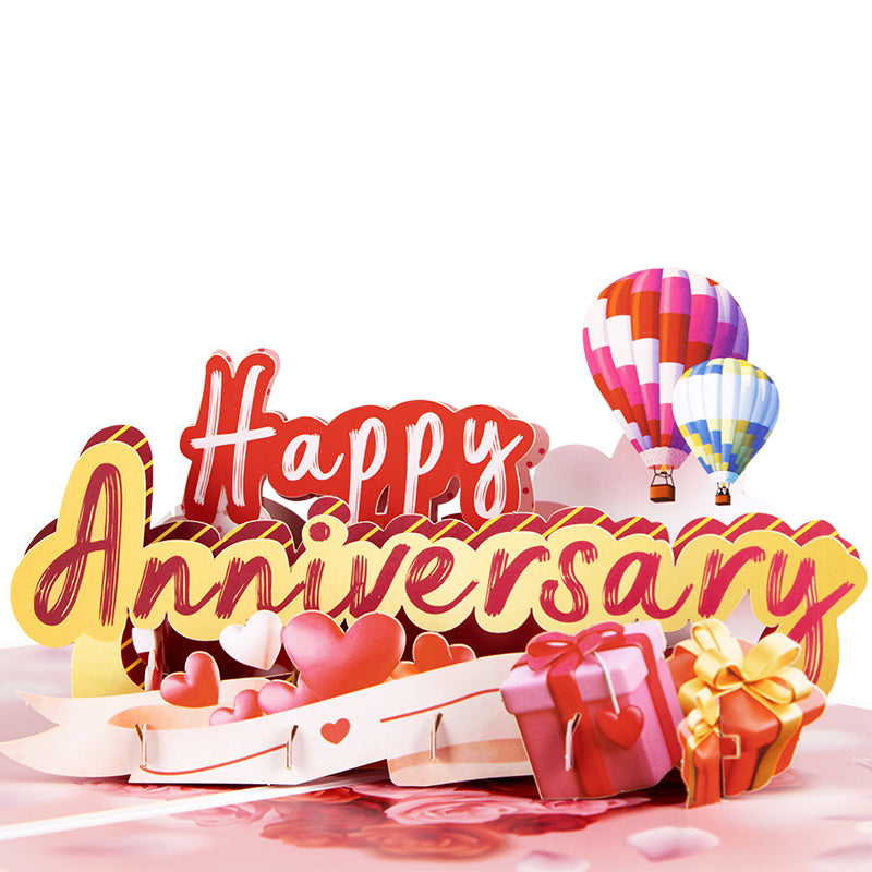 Ballooned With Joy 3D Pop Up Anniversary Card