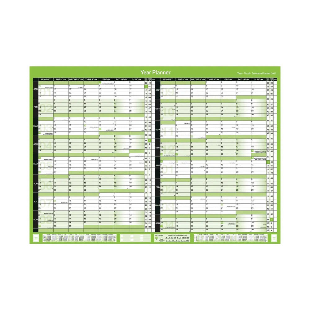 Janrax 2027-2028 A2 16 Months Planner Unmounted