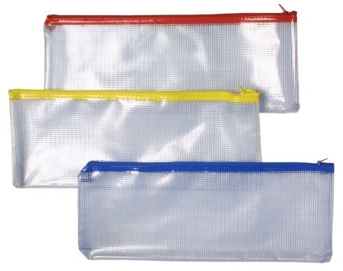 Tuff Bag 33cm x 13 cm - Assorted Coloured Zip