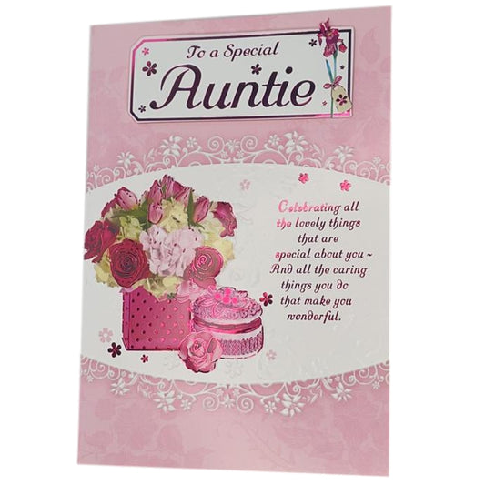 To a Special Auntie Soft Whispers Greeting Card
