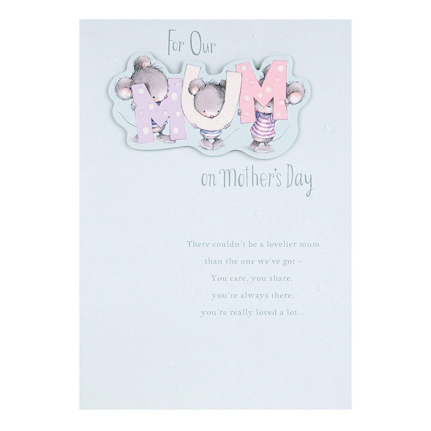 For Mum 'Always There' Adorable 3d Mother's Day Card