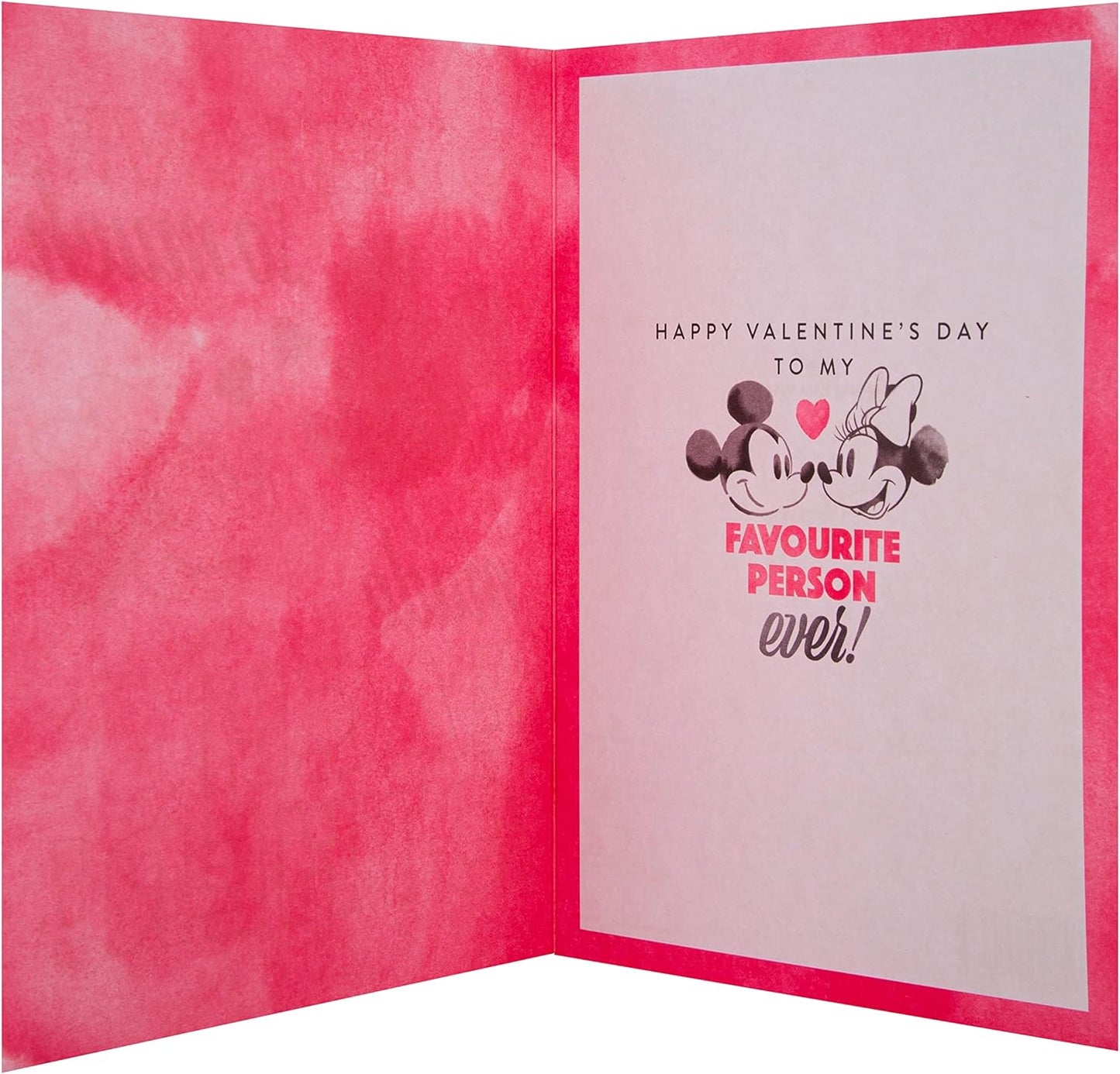 Disney's Mickey and Mouse Design One I Love Valentine's Day Card