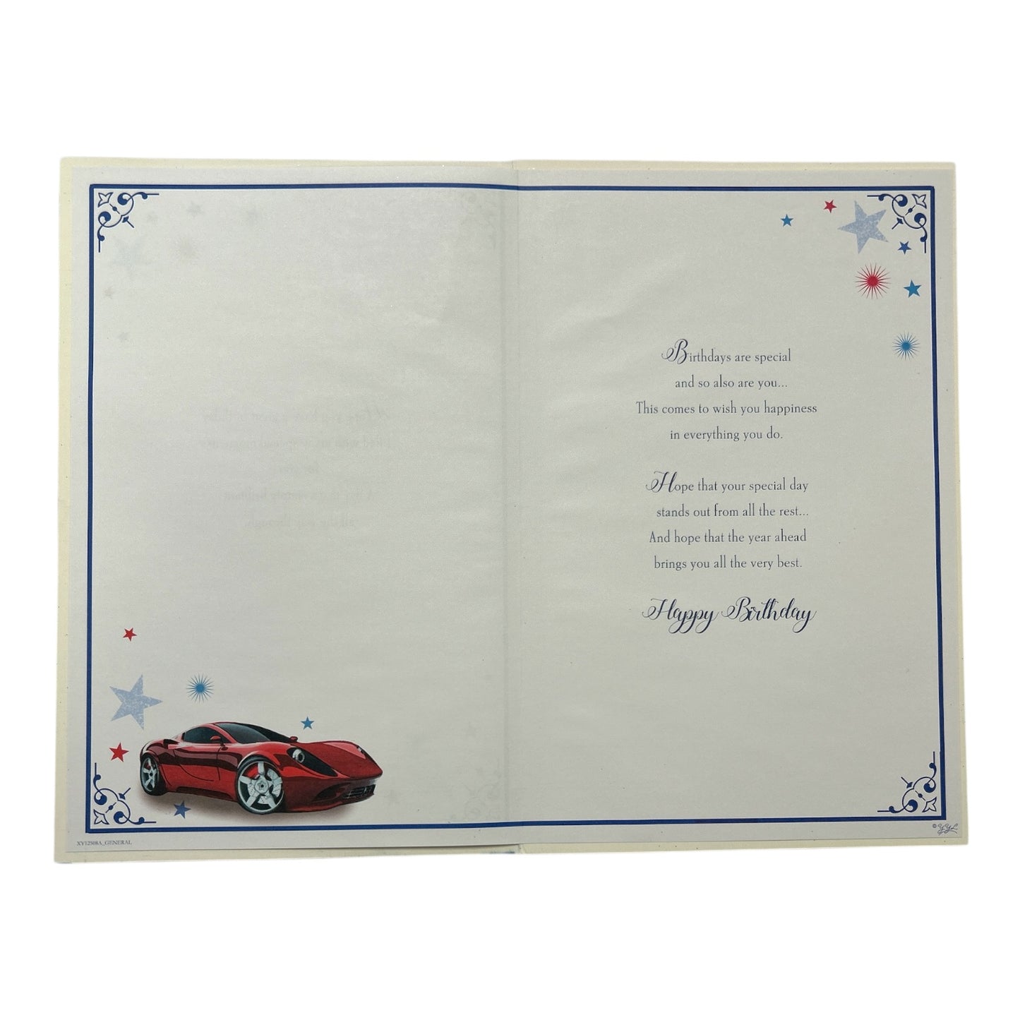 Age 40 Sport Car Design Sentimental Birthday Card