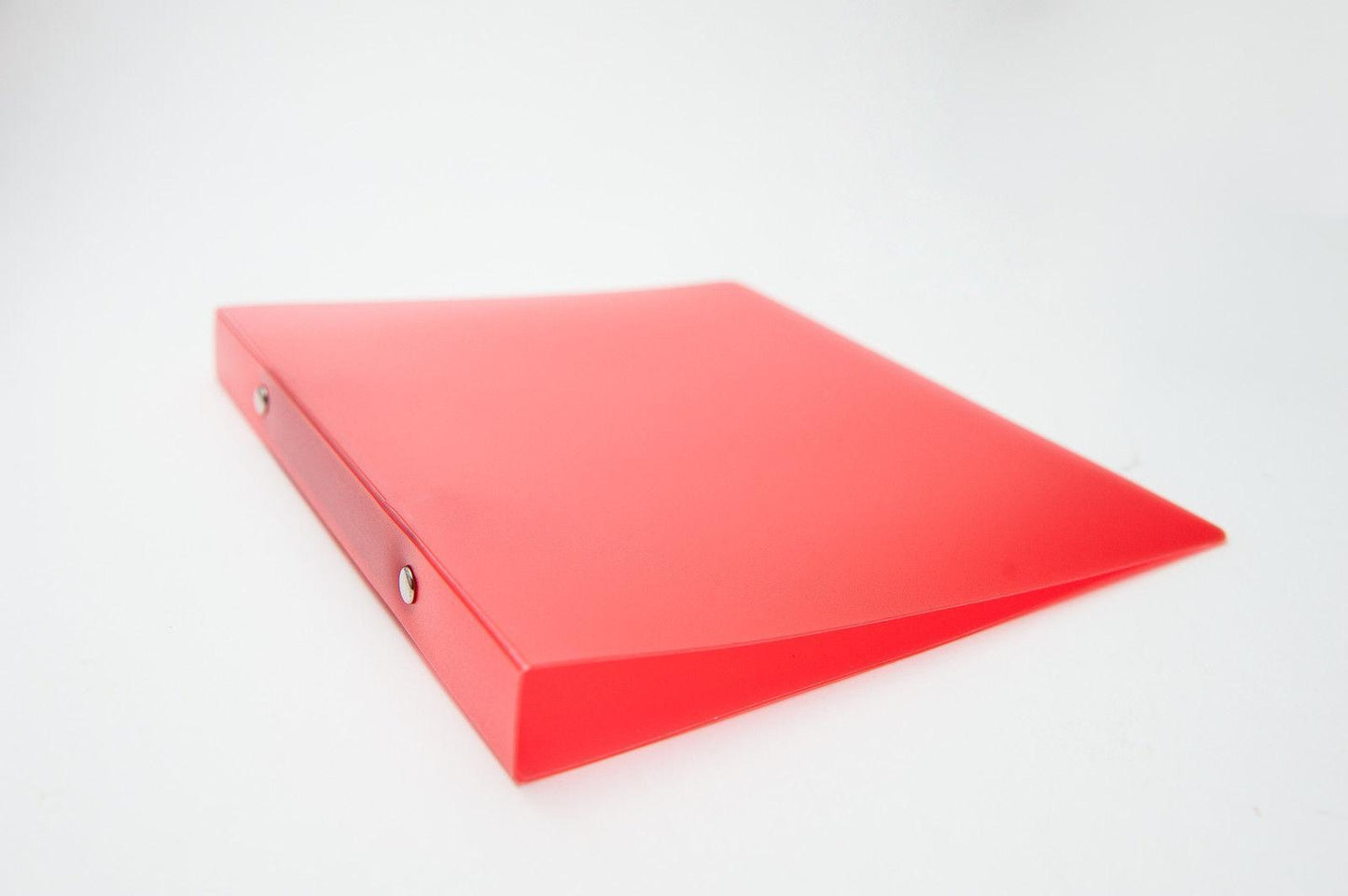 100x A5 Slim Red Translucent Ringbinder - Filing Ring Binder Storage
