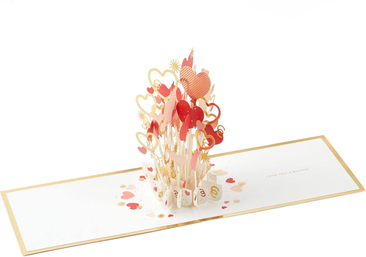 Flowers Hearts Balloons 3D & Pop Up Valentine's Card