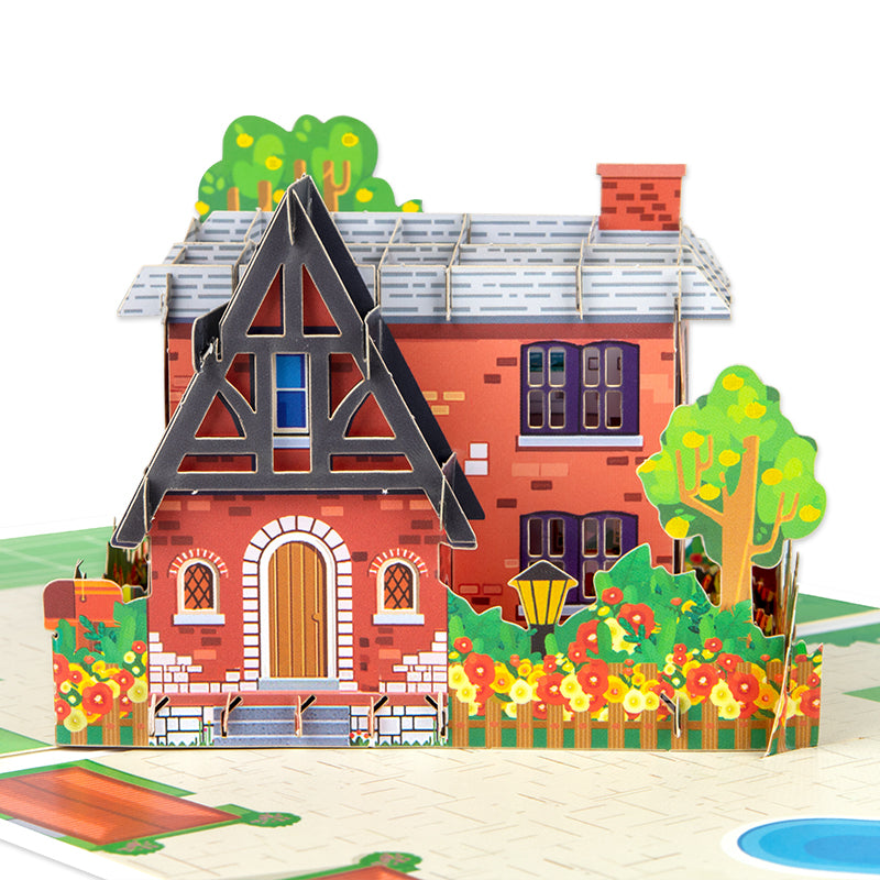 Home Sweet Home 3D Housewarming Pop Up Congratulations Card