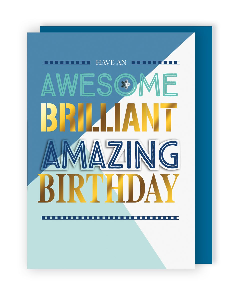 Awesome Brilliant Amazing Birthday Card