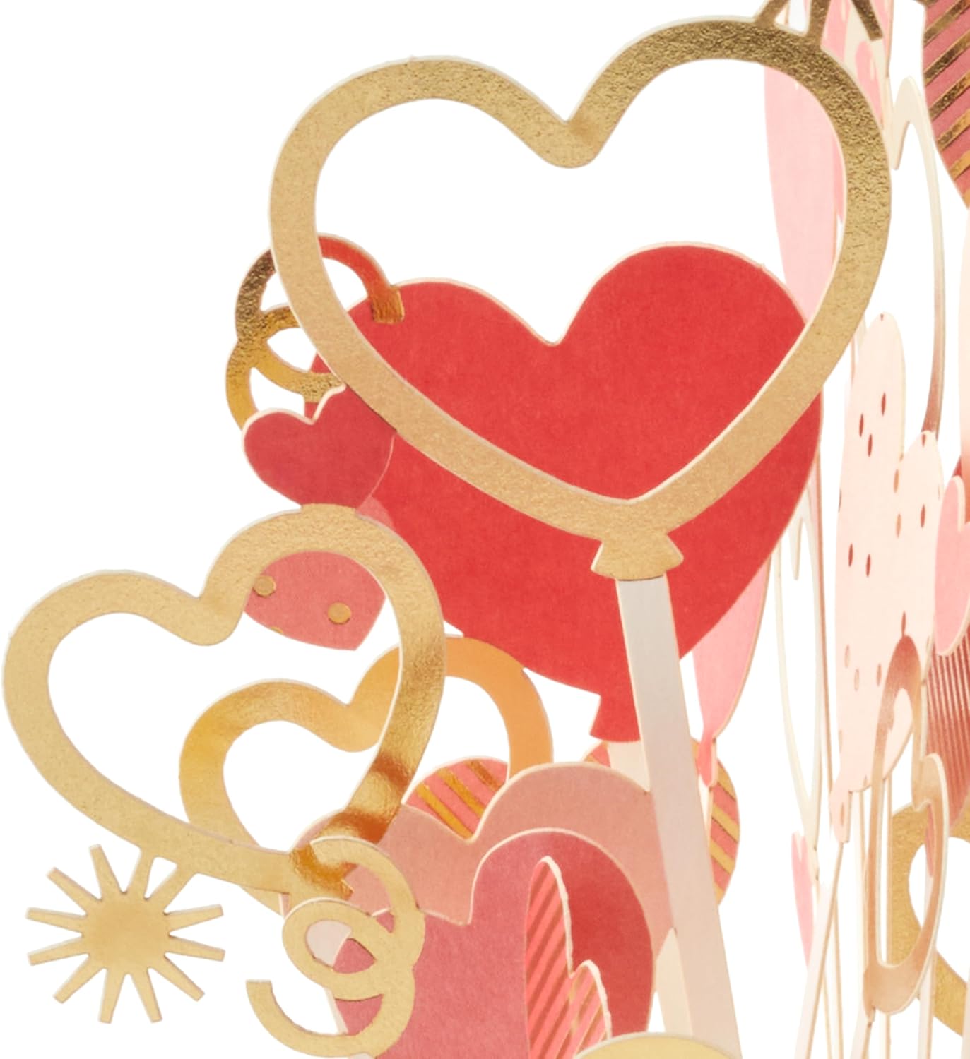 Flowers Hearts Balloons 3D & Pop Up Valentine's Card