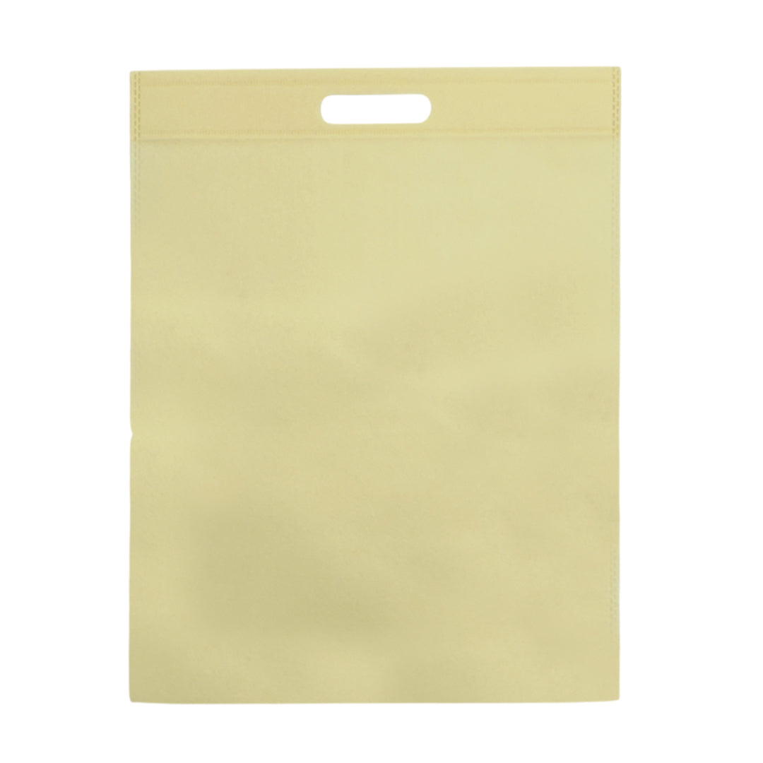 Pack of 25 Ivory Coloured 35x25cm Non-Woven Patch Handle Bags