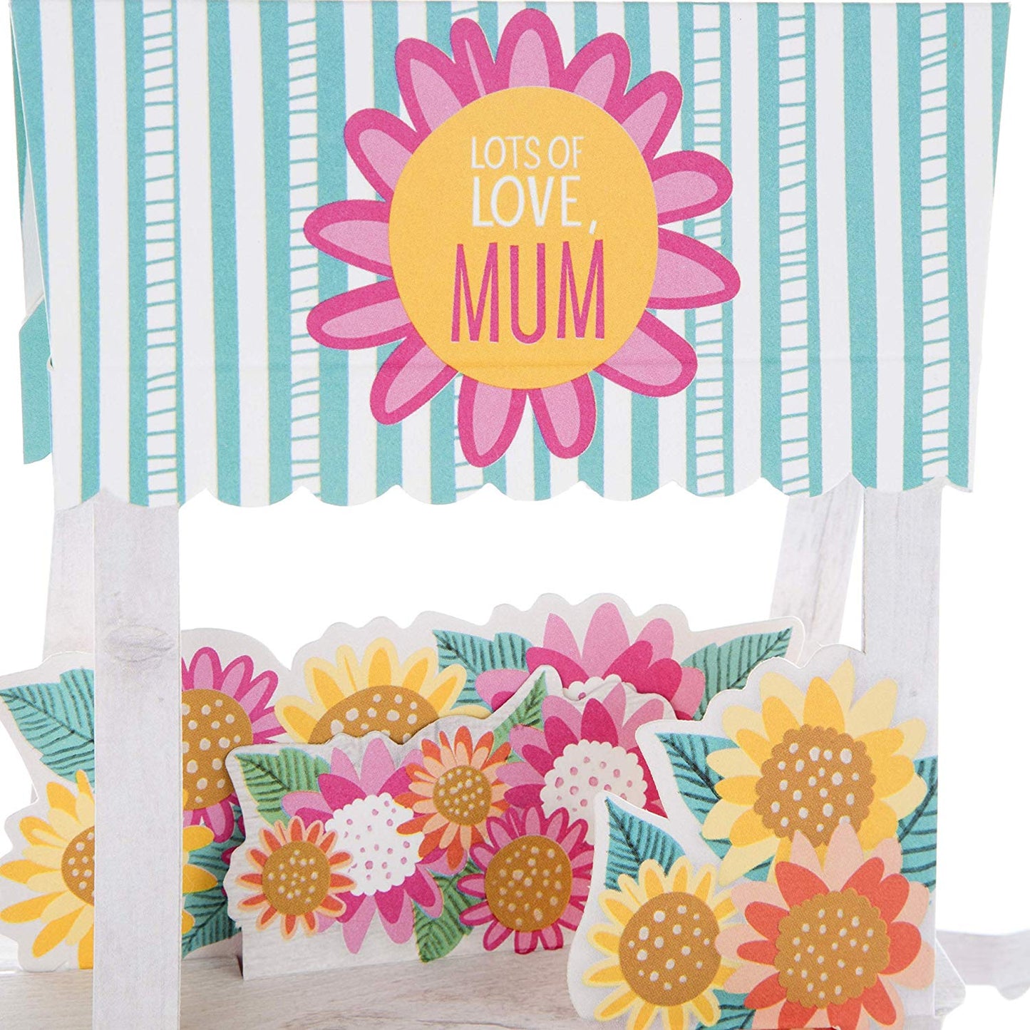 For Mum Flower Cart Pop Up Mother's Day Card
