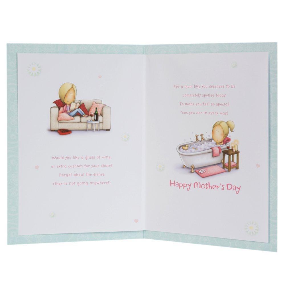 To Brilliant Mum Cute Ribbon Lovely Verse Mother's Day Card