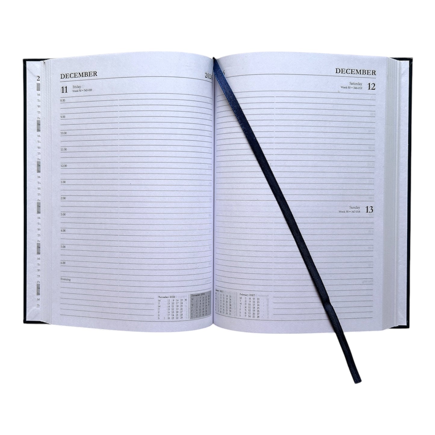 Janrax 2026-2027 A5 Day Per Page Blue Academic Diary