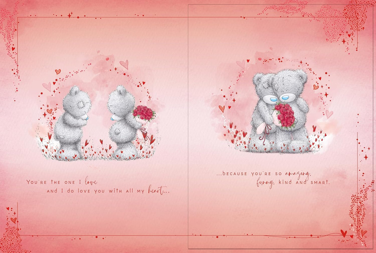 Bears Sat At Dining Table One I Love Boxed Valentine's Day Card