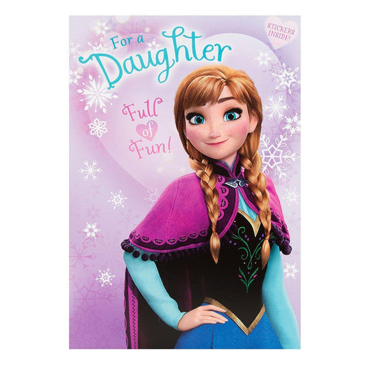 Disney Frozen Anna Daughter Birthday Card Full Of Fun 