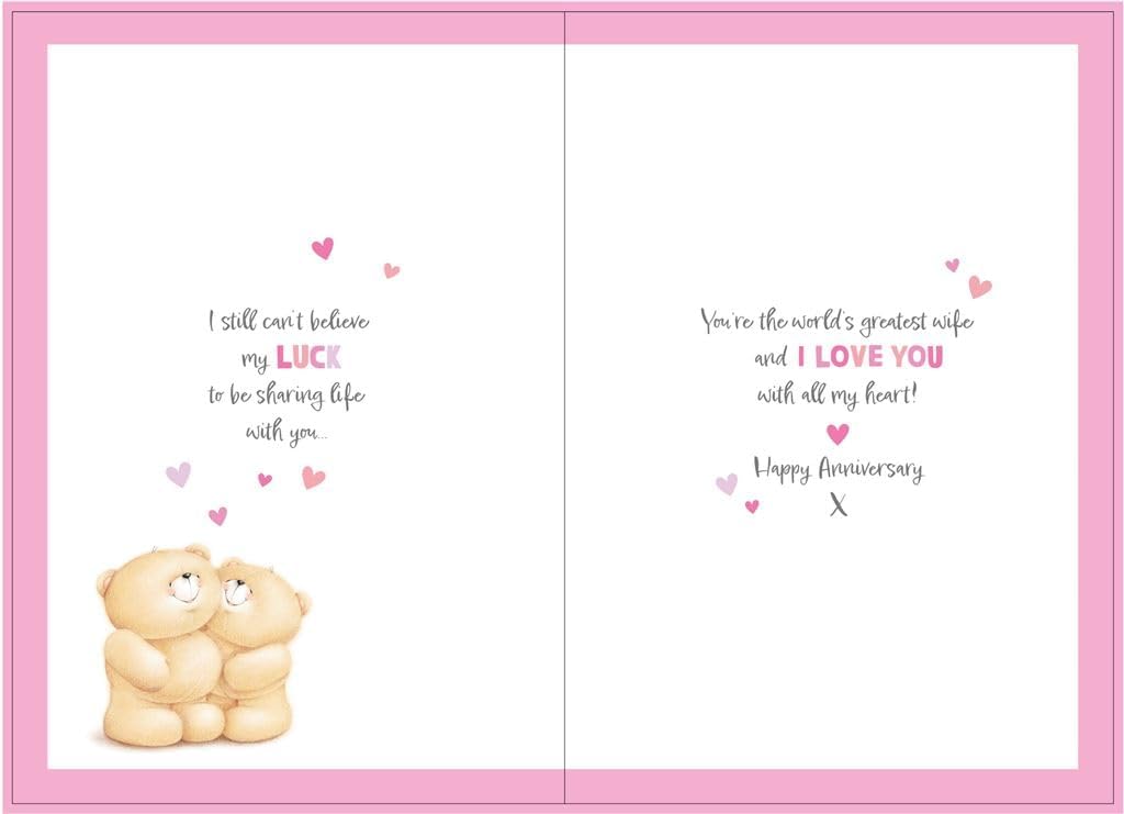 Forever Friends Wife Anniversary Card