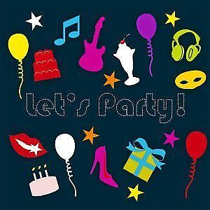 Pack of 8 Party Invitations Let's Party!