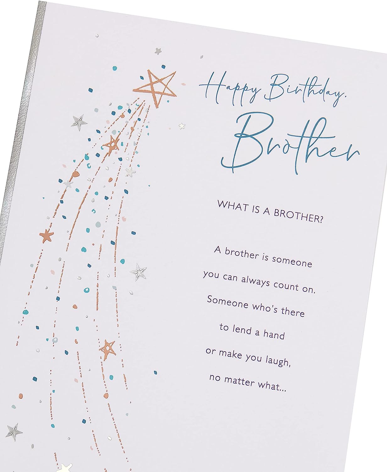 Lovely Design with Shooting Star Brother Birthday Card