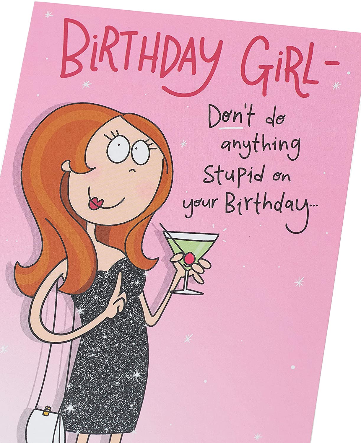 For Girl Cheeky Gag Funny Birthday Card