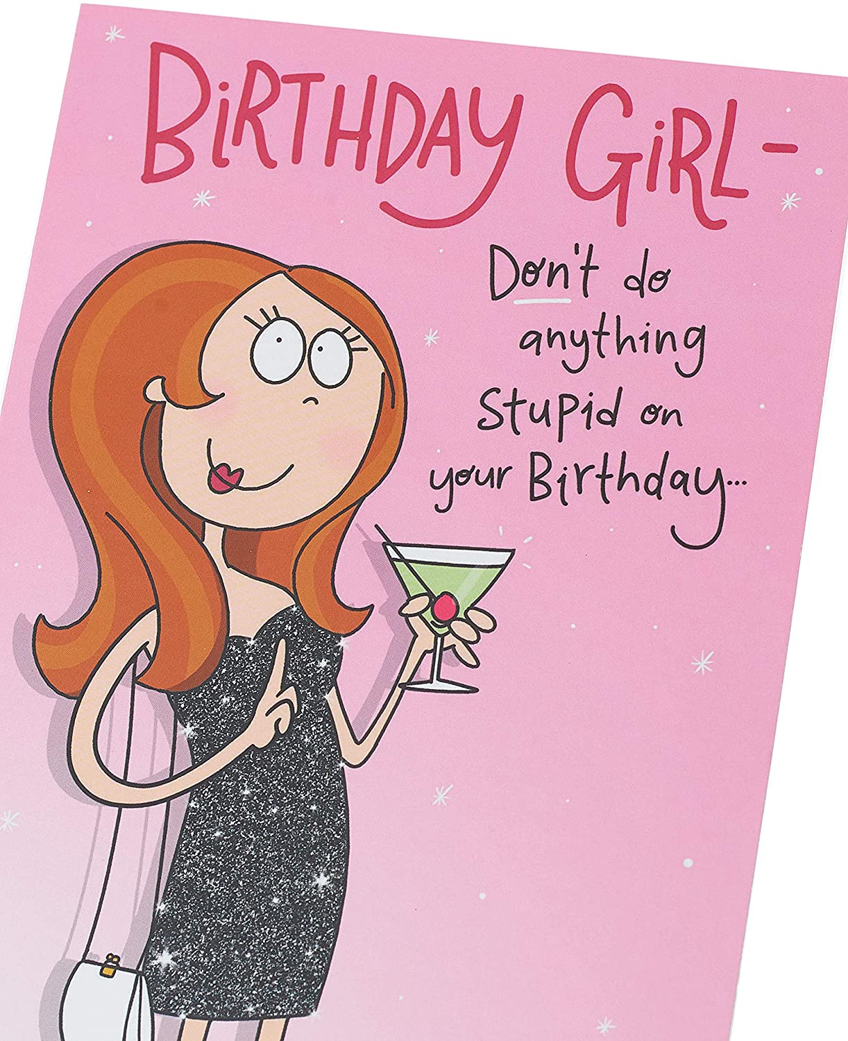 For Girl Cheeky Gag Funny Birthday Card 