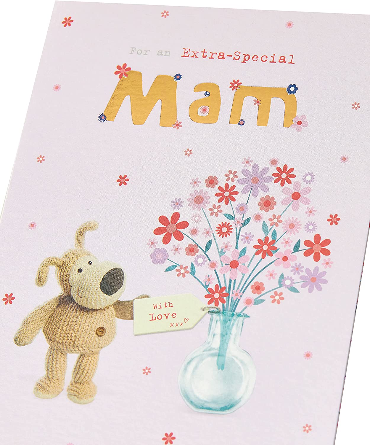 Mam Birthday Card Boofle Lovely Design And Vase Of Flowers 